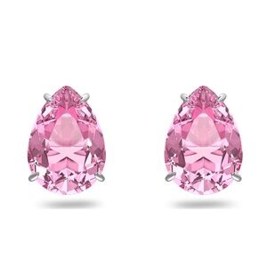Swarovski Pink Gema Stud Earrings